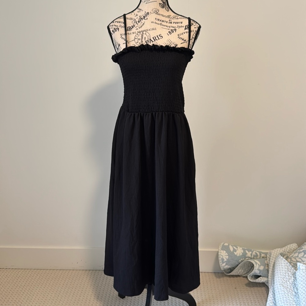 Black Midi Dress - Picture 1 of 4